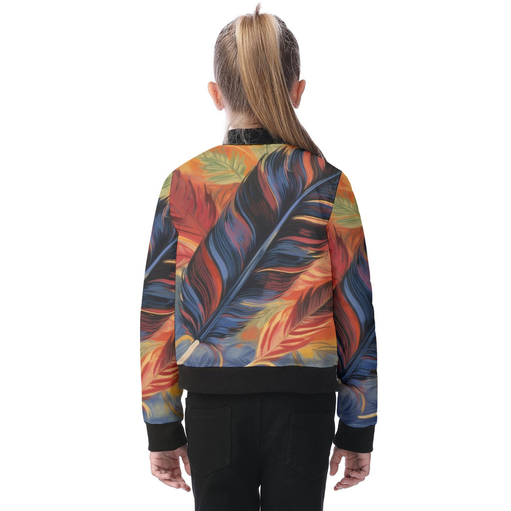 Blouson aviateur pour enfant imprimé all-over