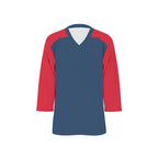 All-Over Print Men's V-neck Ice Hockey Jersey