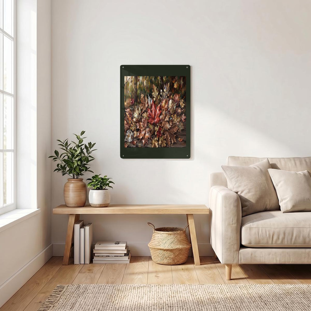 Thickened Rectangular Iron Wall Painting Printed in Canada