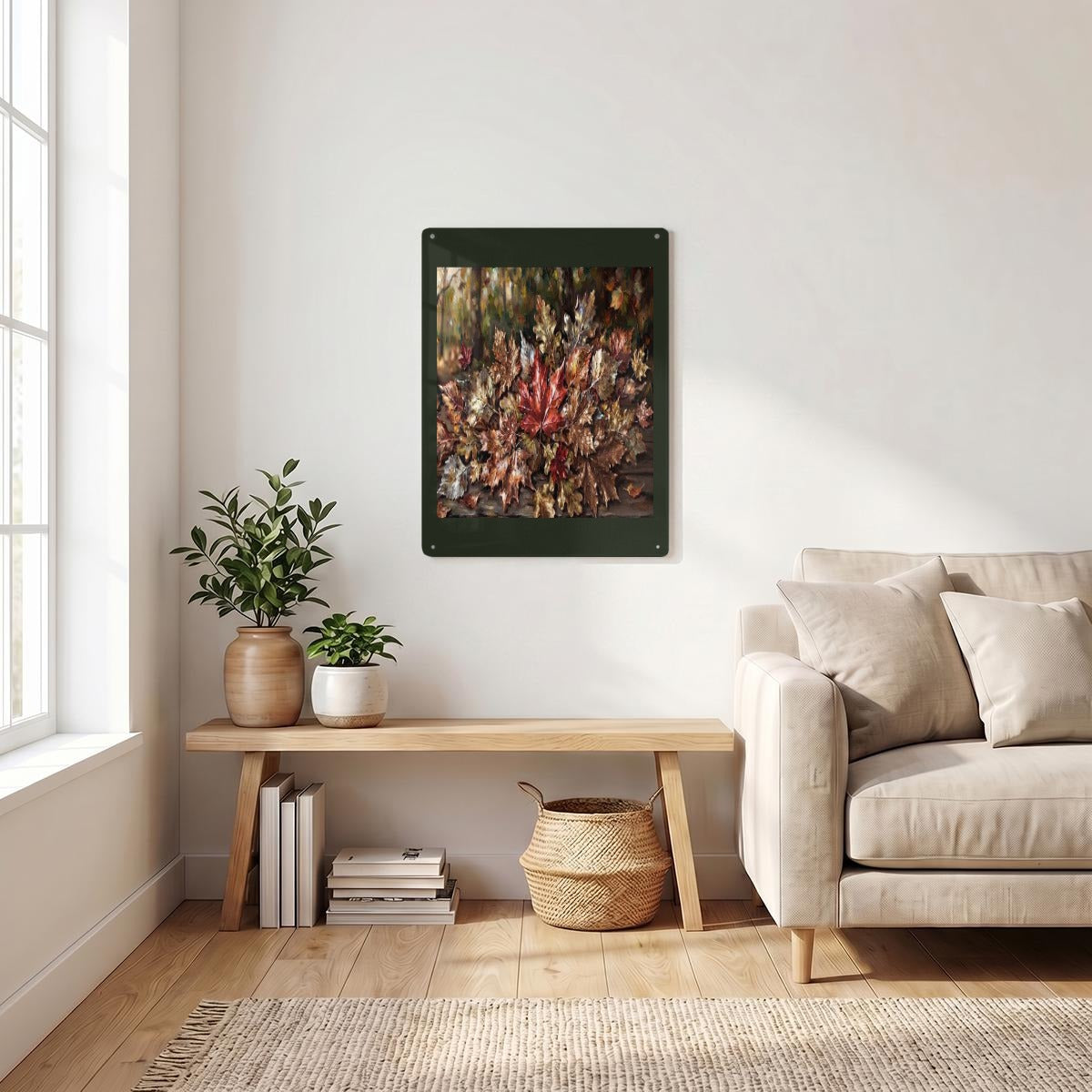 Thickened Rectangular Iron Wall Painting Printed in Canada