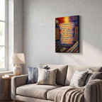 Vertical Framed Canvas Wall Art Printed in Canada