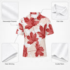 All-Over Print Men's Heavyweight Polyester Polo Shirt|210GSM