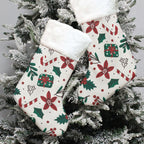 All-Over Print Christmas Socks With Plush Cuff