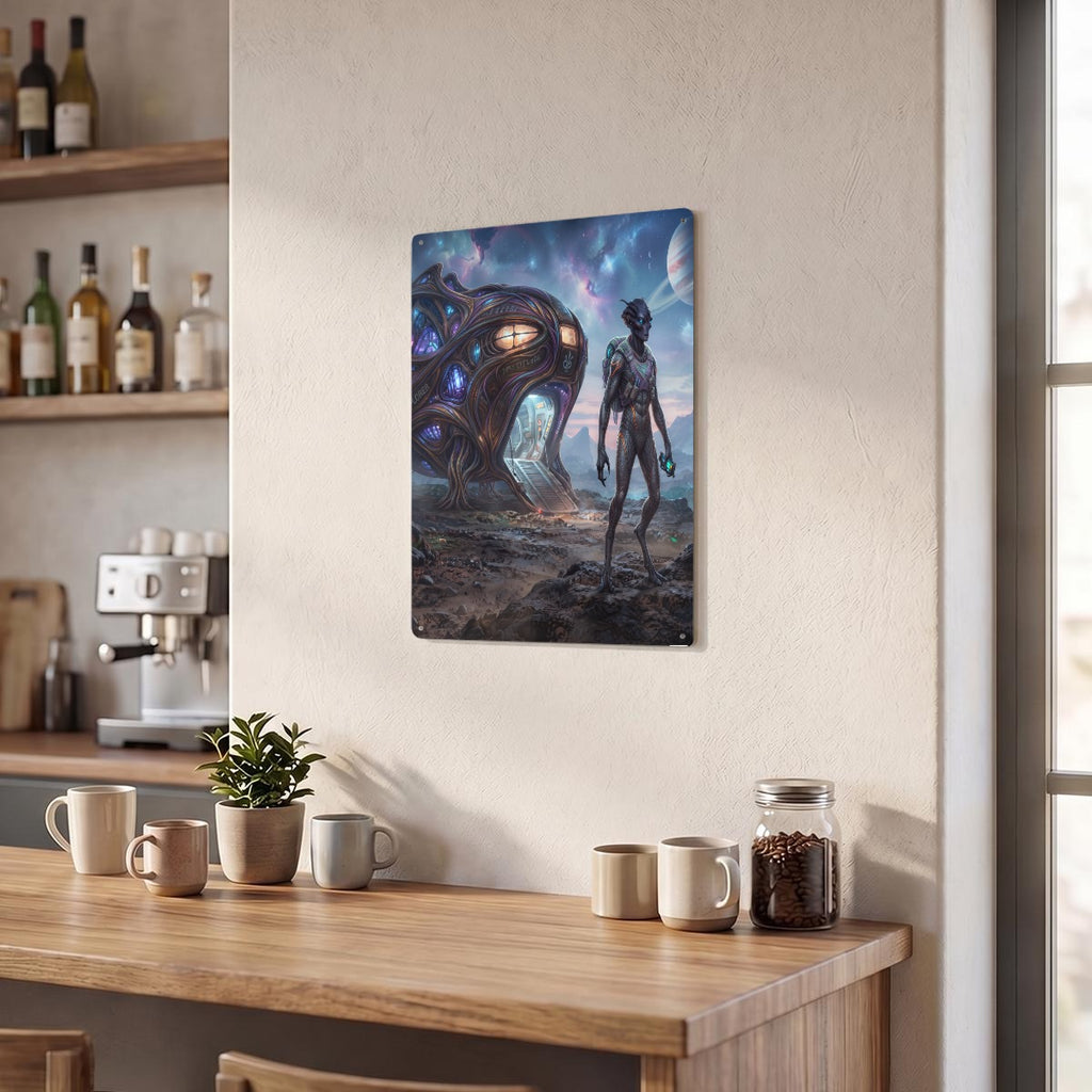 Thickened Rectangular Iron Wall Painting Printed in Canada