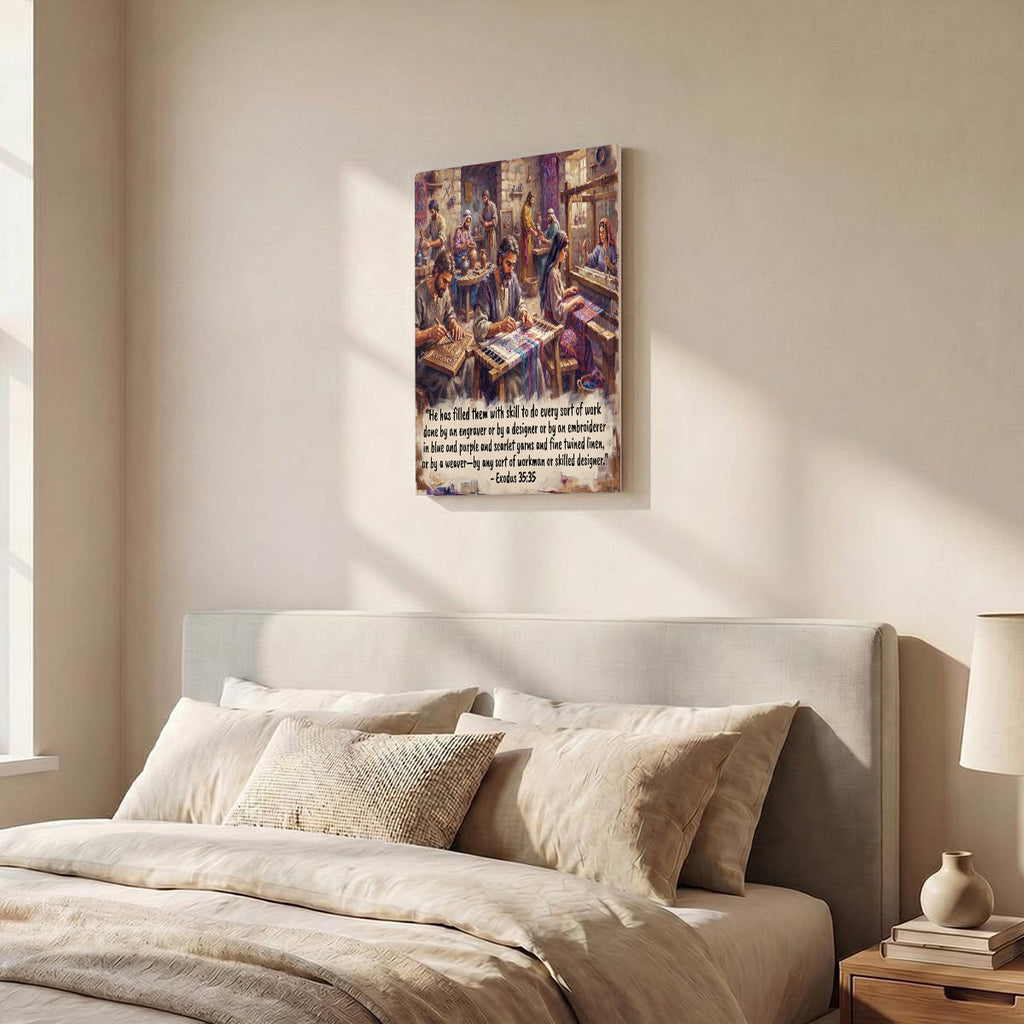 Vertical Framed Canvas Wall Art Printed in Canada