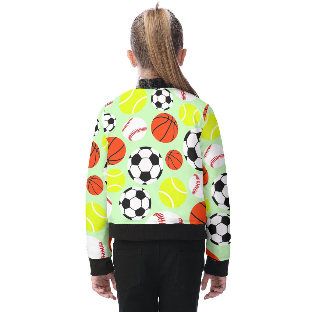 Chaqueta bomber para niños con estampado integral