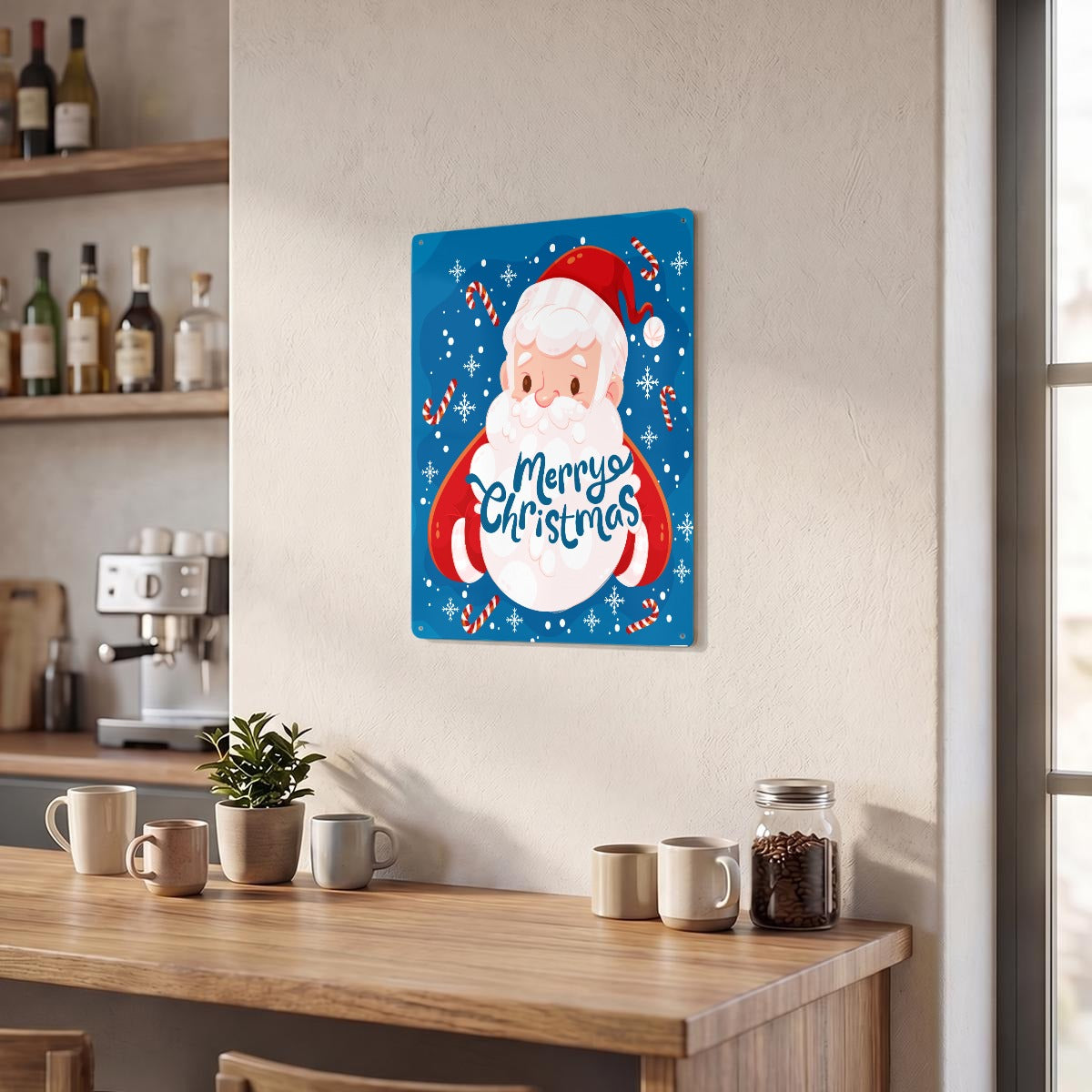 Thickened Rectangular Iron Wall Painting Printed in Canada