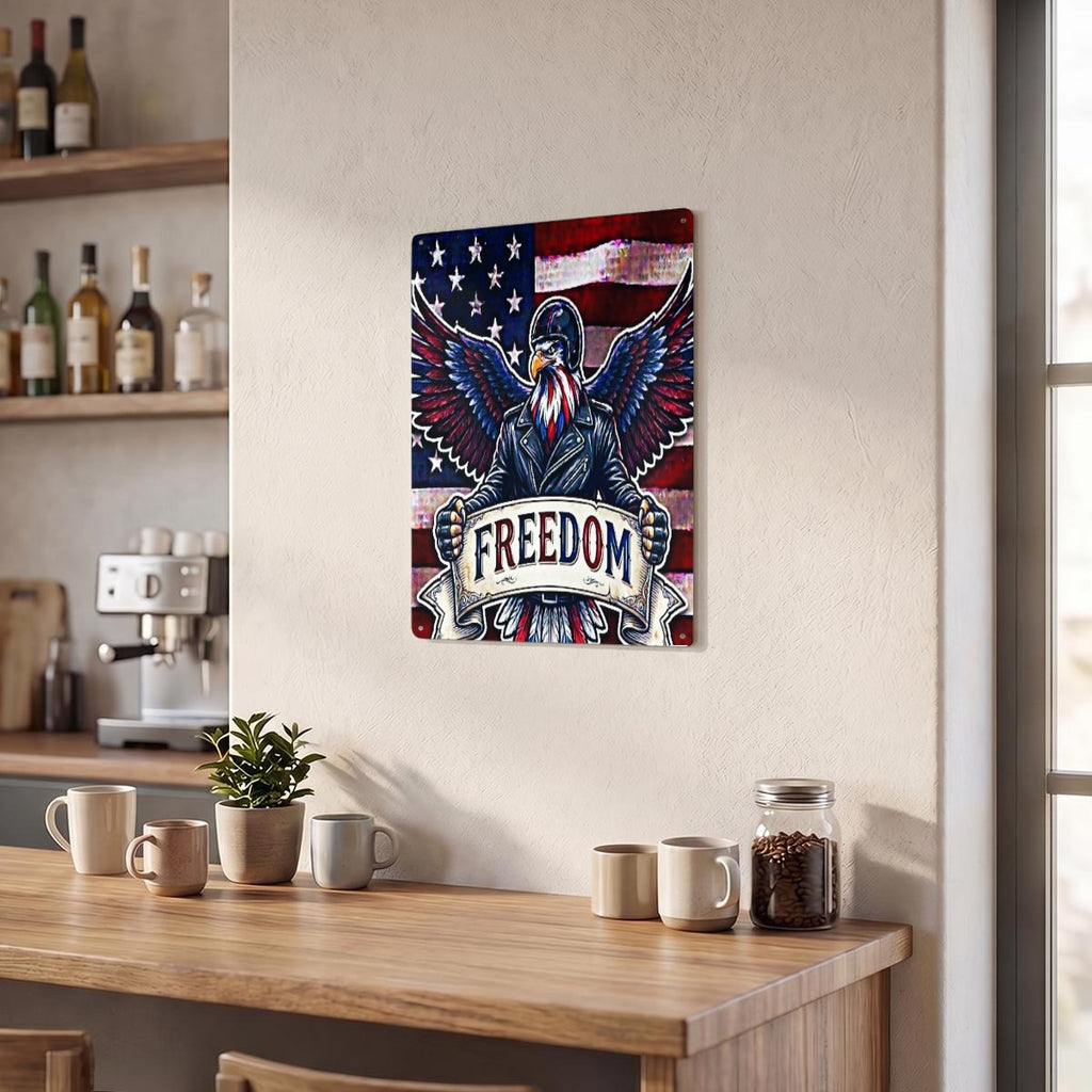 Thickened Rectangular Iron Wall Painting Printed in Canada