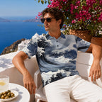 Polo pour homme en polyester épais avec impression intégrale | 210 g/m²