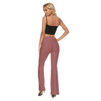 All-Over Print Women's High Elastic Flare Pants