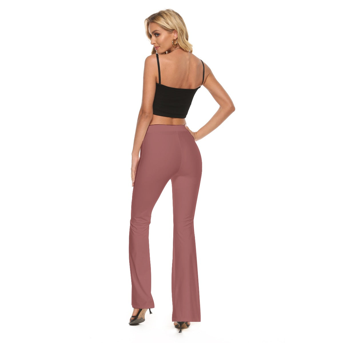 All-Over Print Women's High Elastic Flare Pants