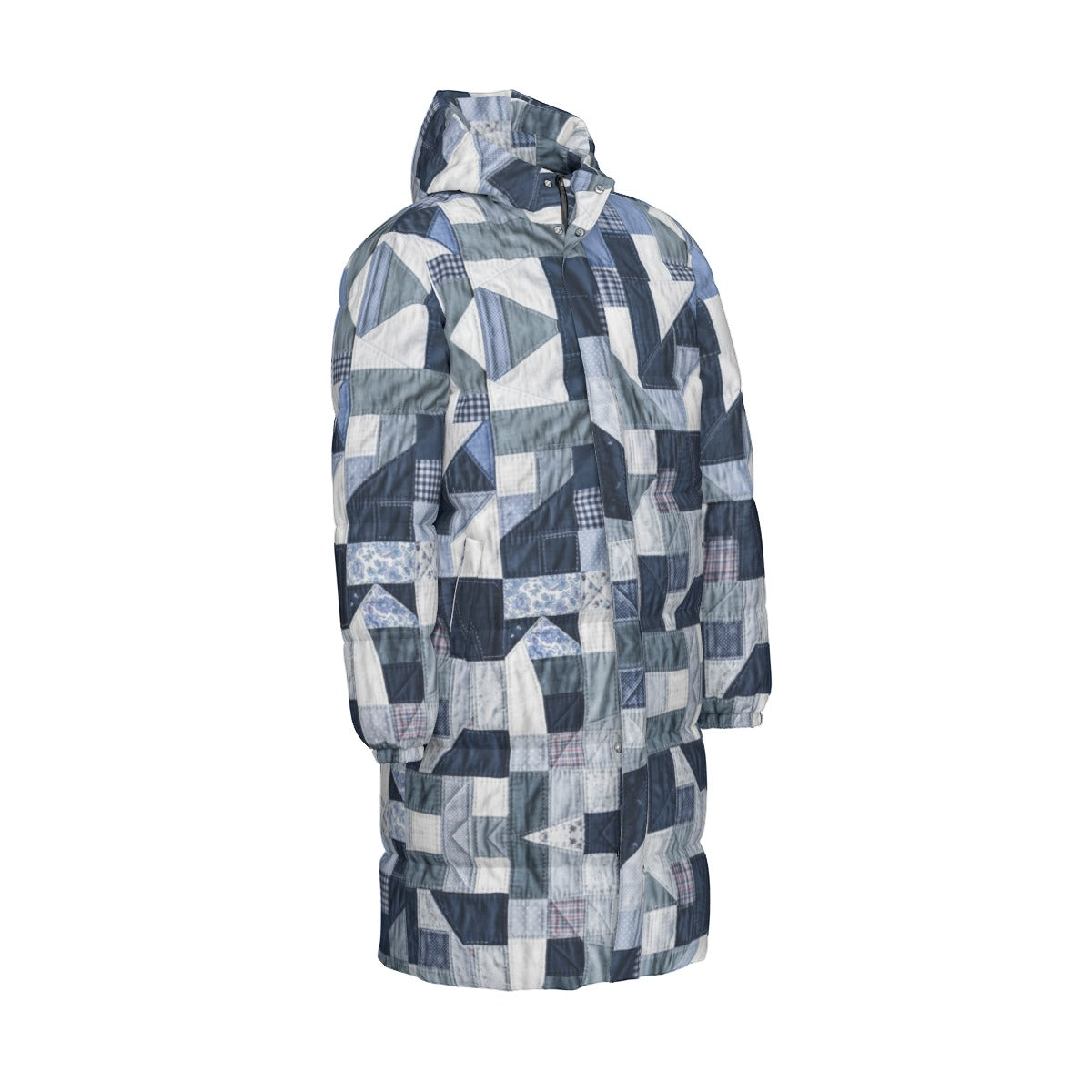 COAT OF MANY COLORS COLLECTION All-Over Print Unisex Borg Fleece Coat With Z Unisex Long Down Jacket