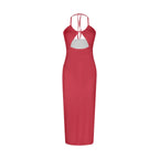 Robe nuisette sexy ajourée pour femme à imprimé intégral