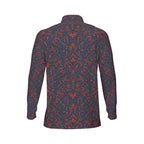 All-Over Print Men's Sports Collar Jersey With Long Sleeve| Interlock