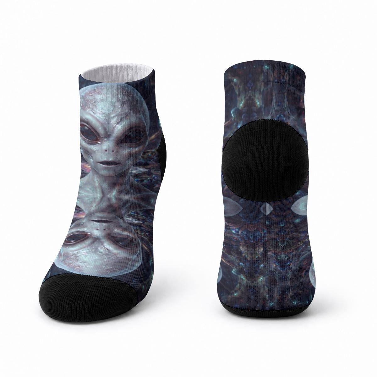 All-Over Print Unisex Color-Block Athletic Socks