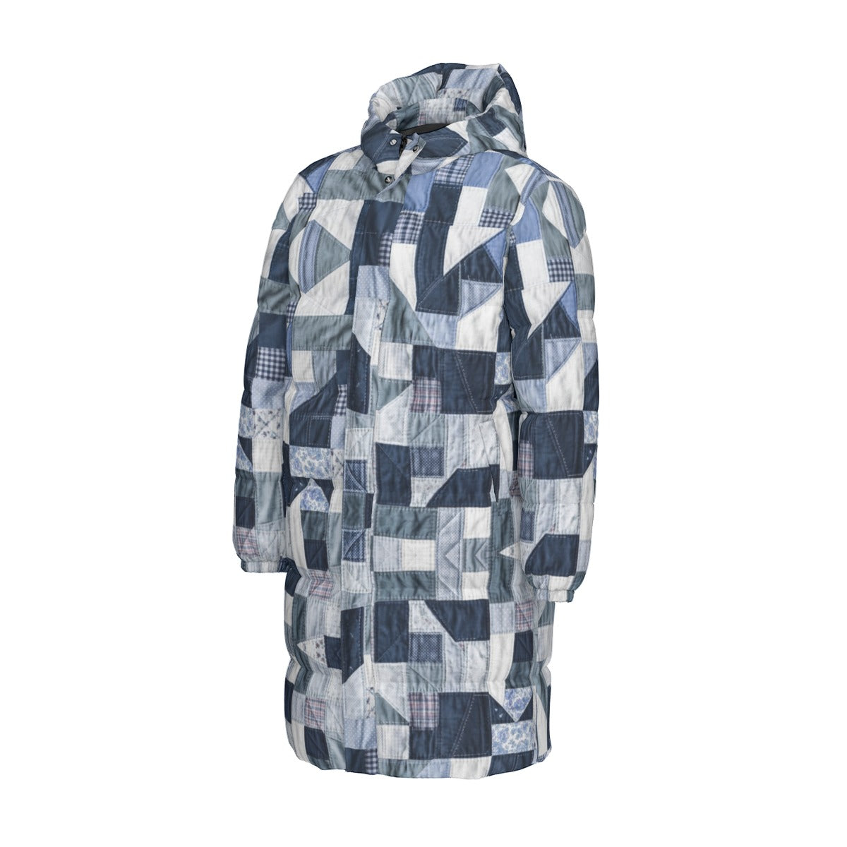 COAT OF MANY COLORS COLLECTION All-Over Print Unisex Borg Fleece Coat With Z Unisex Long Down Jacket