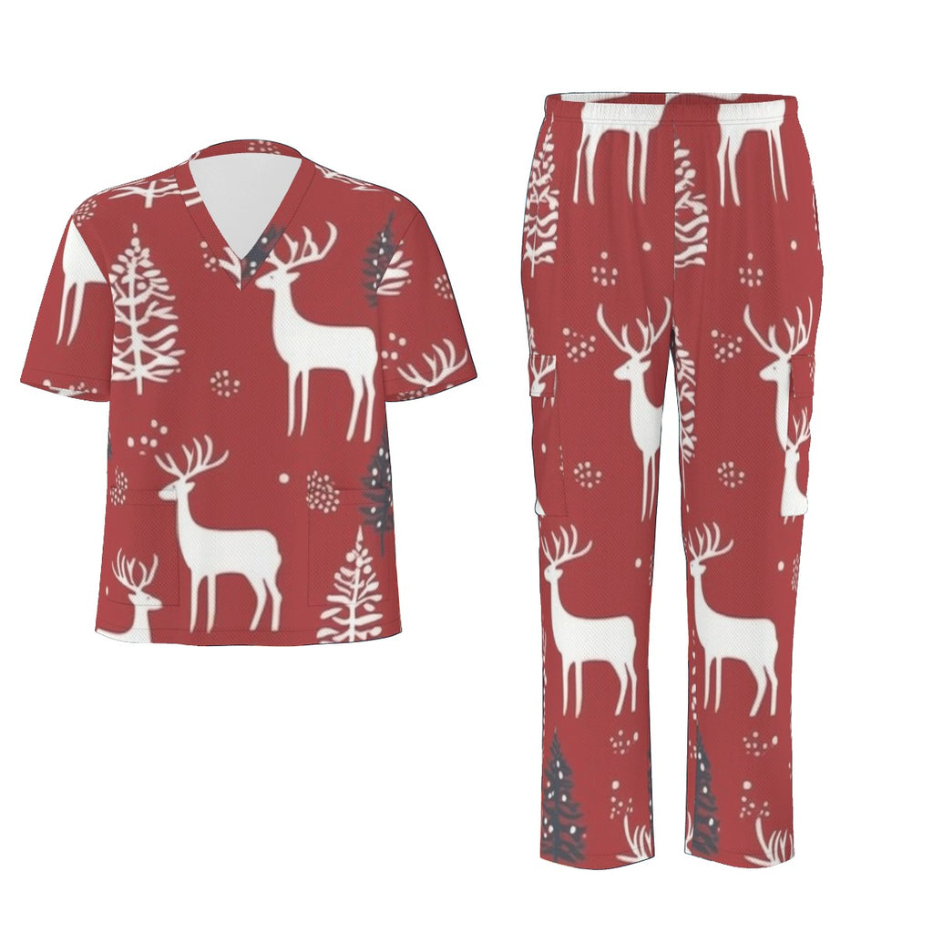 All-Over Print Unisex Scrub Set|Birdseye