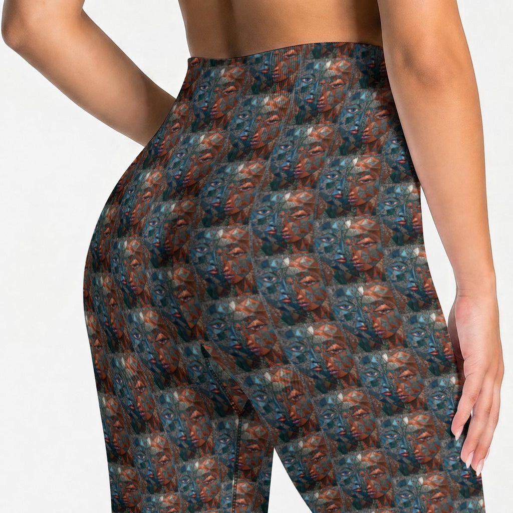 All-Over Print Women's Seamless High Waisted Butt-Lifting Leggings
