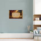 Bible Quote Framed Single-Piece Mural Printed in USA 3:2