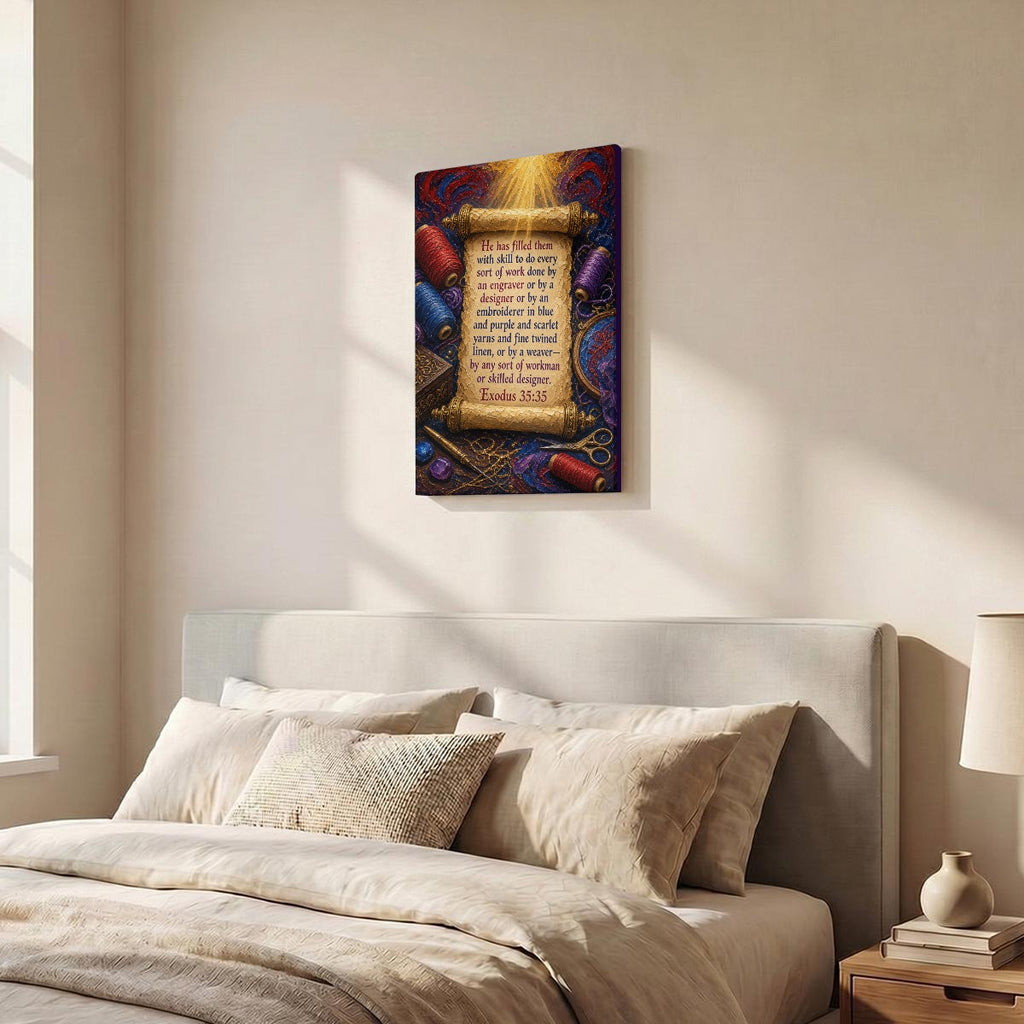 Vertical Framed Canvas Wall Art Printed in Canada