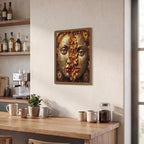 Thickened Rectangular Iron Wall Painting Printed in Canada