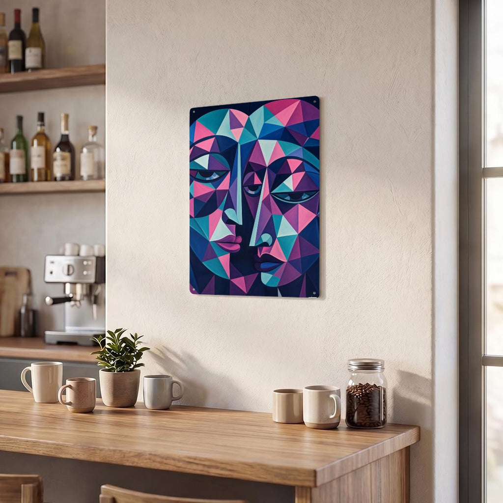 Thickened Rectangular Iron Wall Painting Printed in Canada