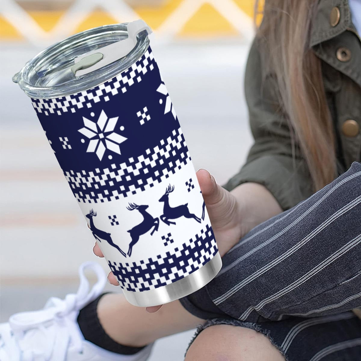 Custom 20OZ Tumbler With Sliding Lid Printed in USA