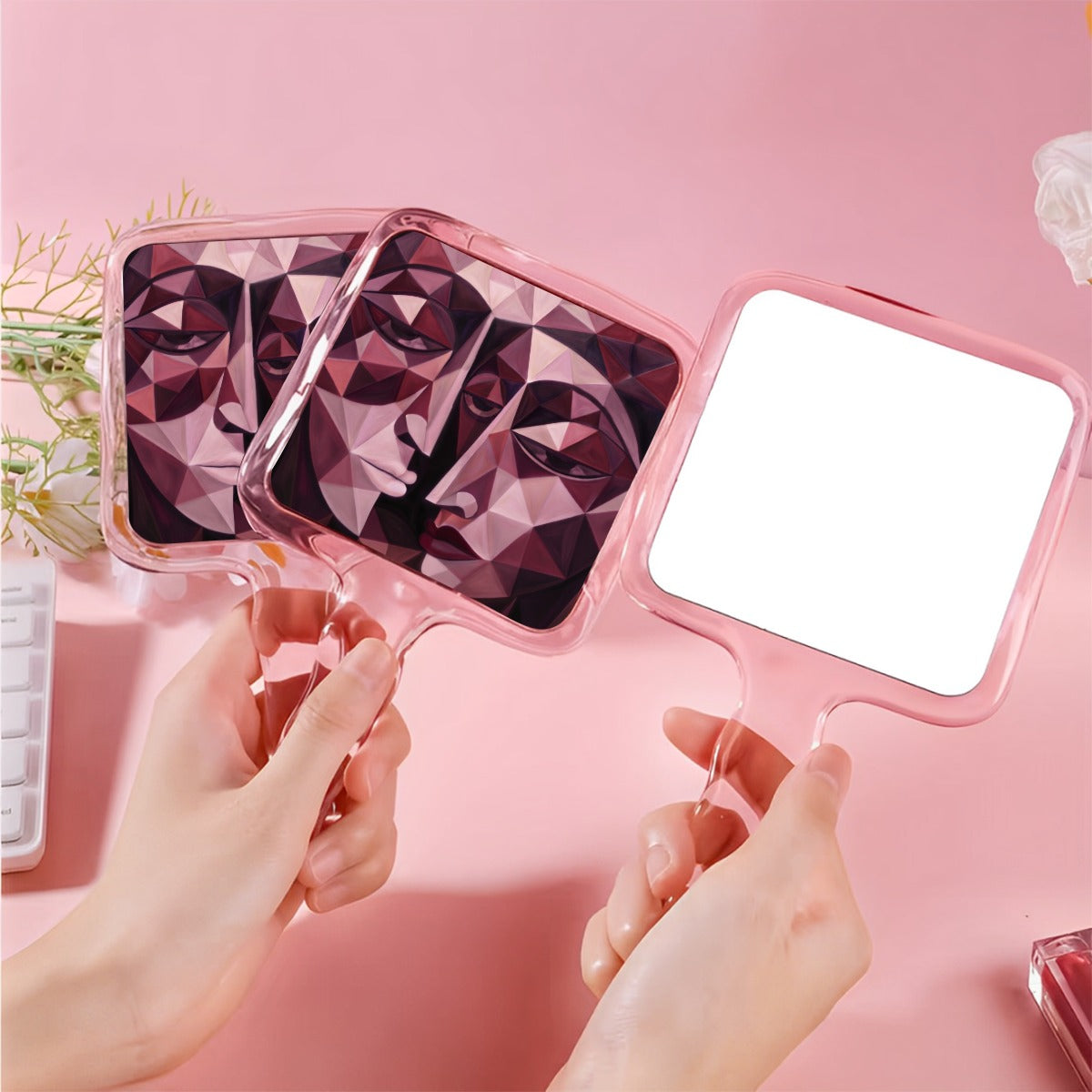 Cute Handheld Makeup Mirror