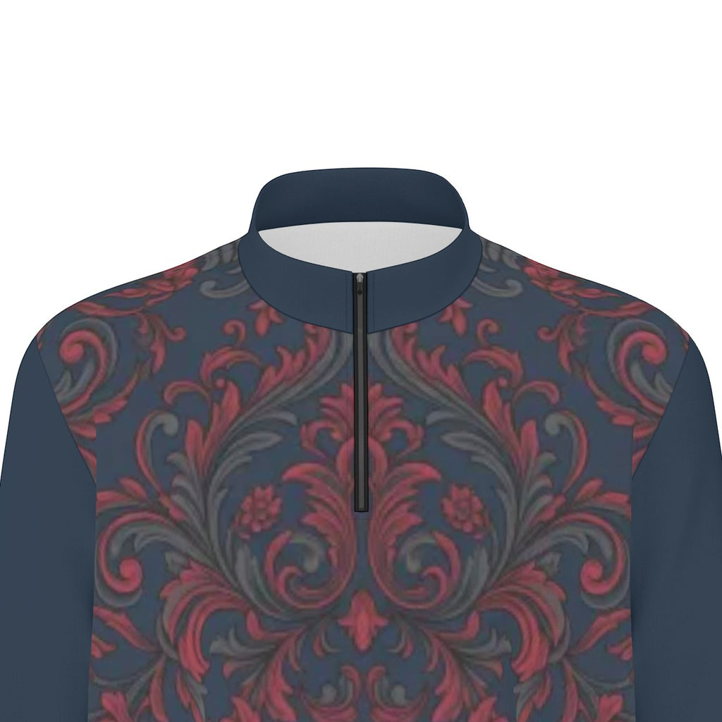 All-Over Print Men's Half Zip Pullover