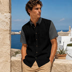 All-Over Print Men's Breathable Shirt|140GSM Slub Cotton