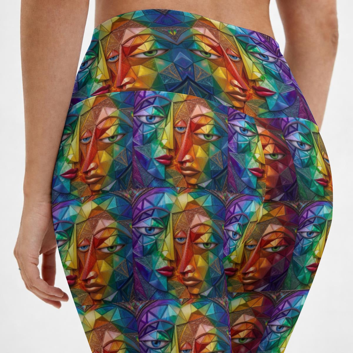 All-Over Print  Womens High Waisted Athletic Leggings