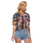 All-Over Print Women's V-neck Shirts