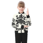 Chaqueta bomber para niño con estampado integral