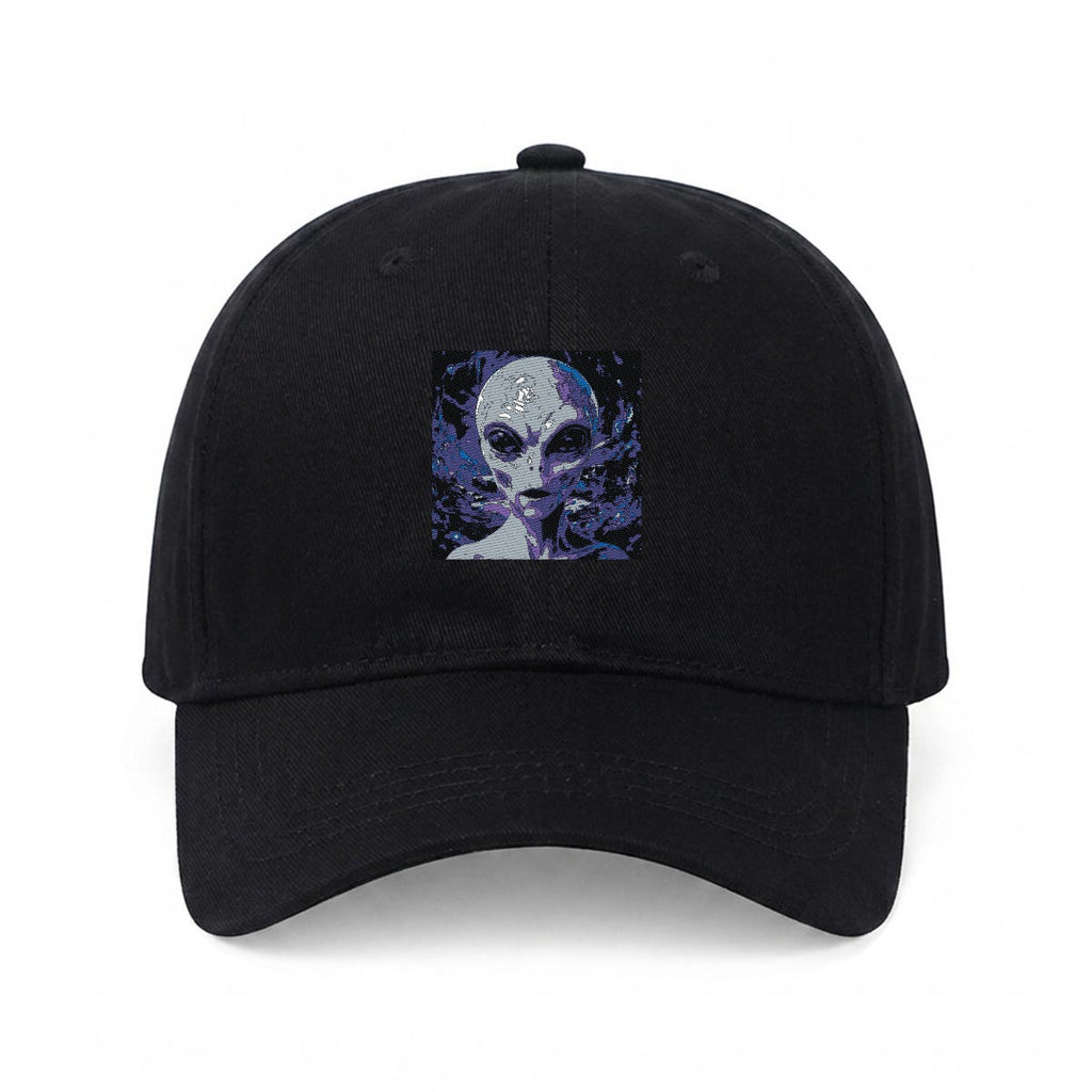 Gorra plana de corona blanda bordada