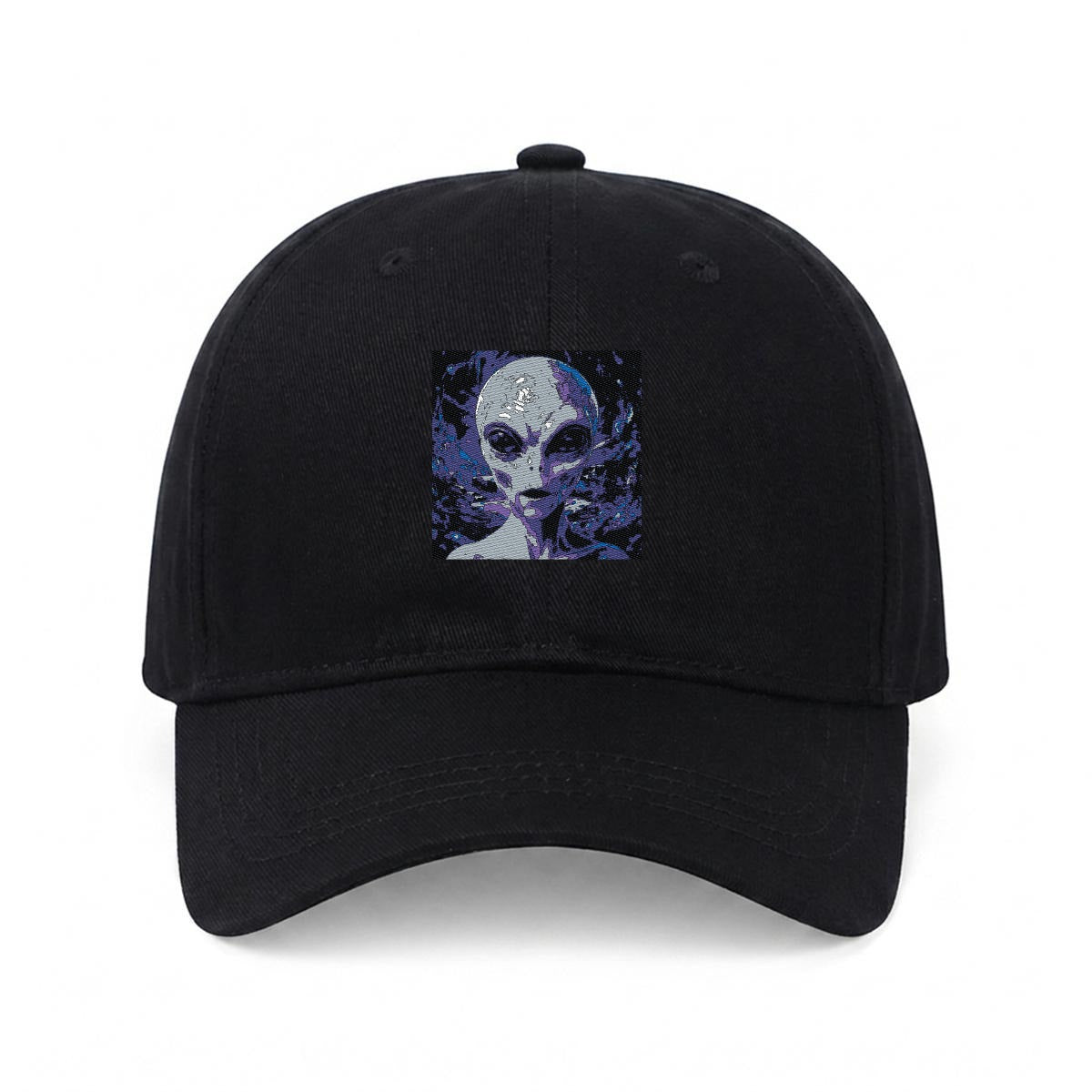 Gorra plana de corona blanda bordada