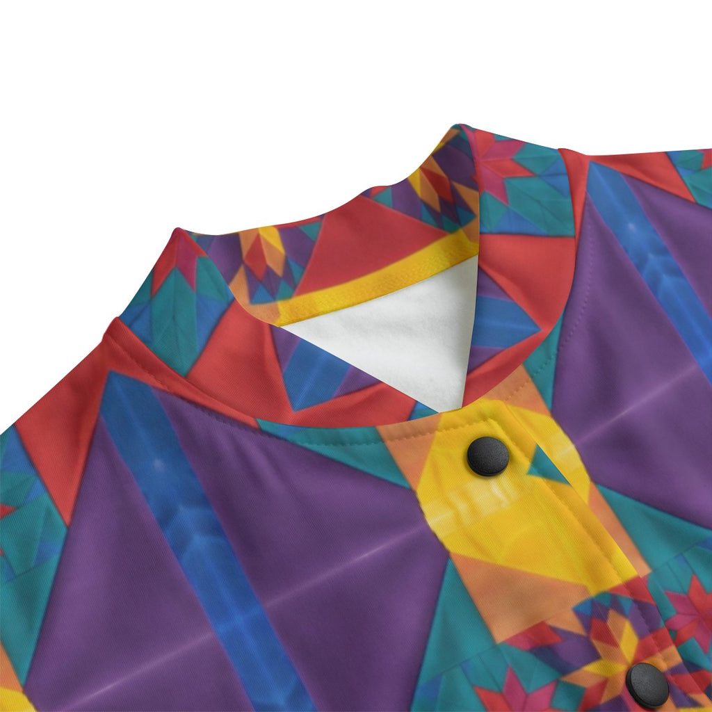 COAT OF MANY COLORS COLLECTION Art Frock - Unisex BAll-Over Print Women's Length Baseball Jackets