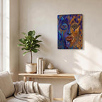 Thickened Rectangular Iron Wall Painting Printed in Canada