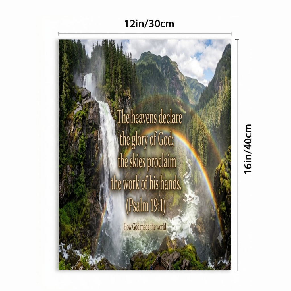 Bible Themed Quotes Designs WIth Purpose Brand Vertical Framed Canvas Wall