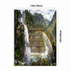 Bible Themed Quotes Designs WIth Purpose Brand Vertical Framed Canvas Wall