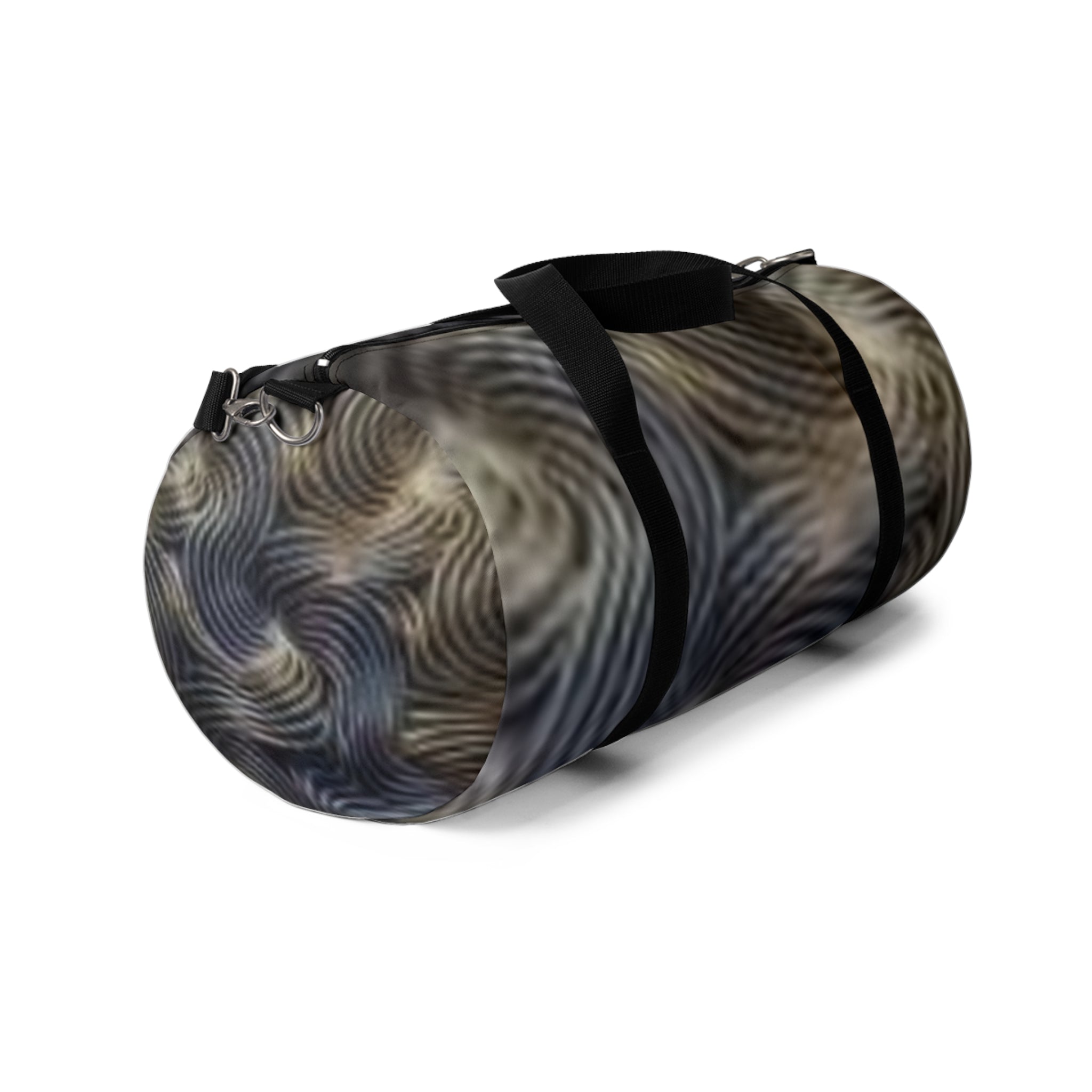 Abstract Swirl Duffel Bag — Watercolor Wave Travel Gym Bag