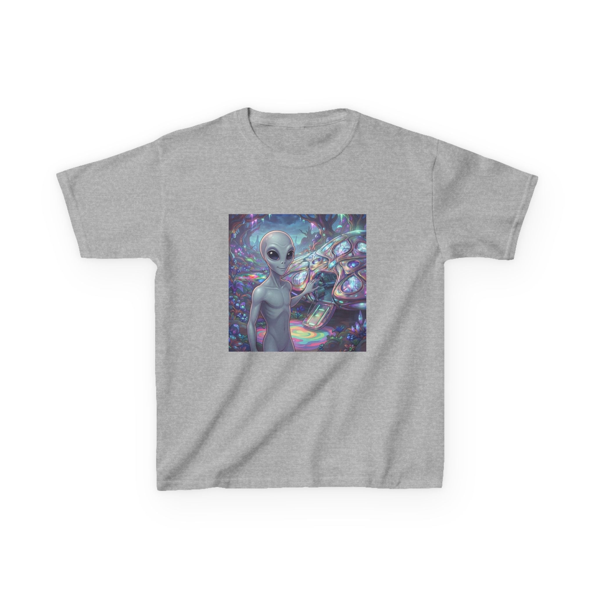 Kids Alien Space Tee — Cute Cosmic Extraterrestrial Graphic Shirt