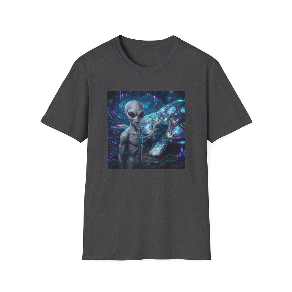 Alien Encounter T‑Shirt — Galactic Grey Extraterrestrial Art Tee