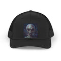 Alien Portrait baseball  cap UFO  Hat — Retro Sci‑Fi Mesh Cap