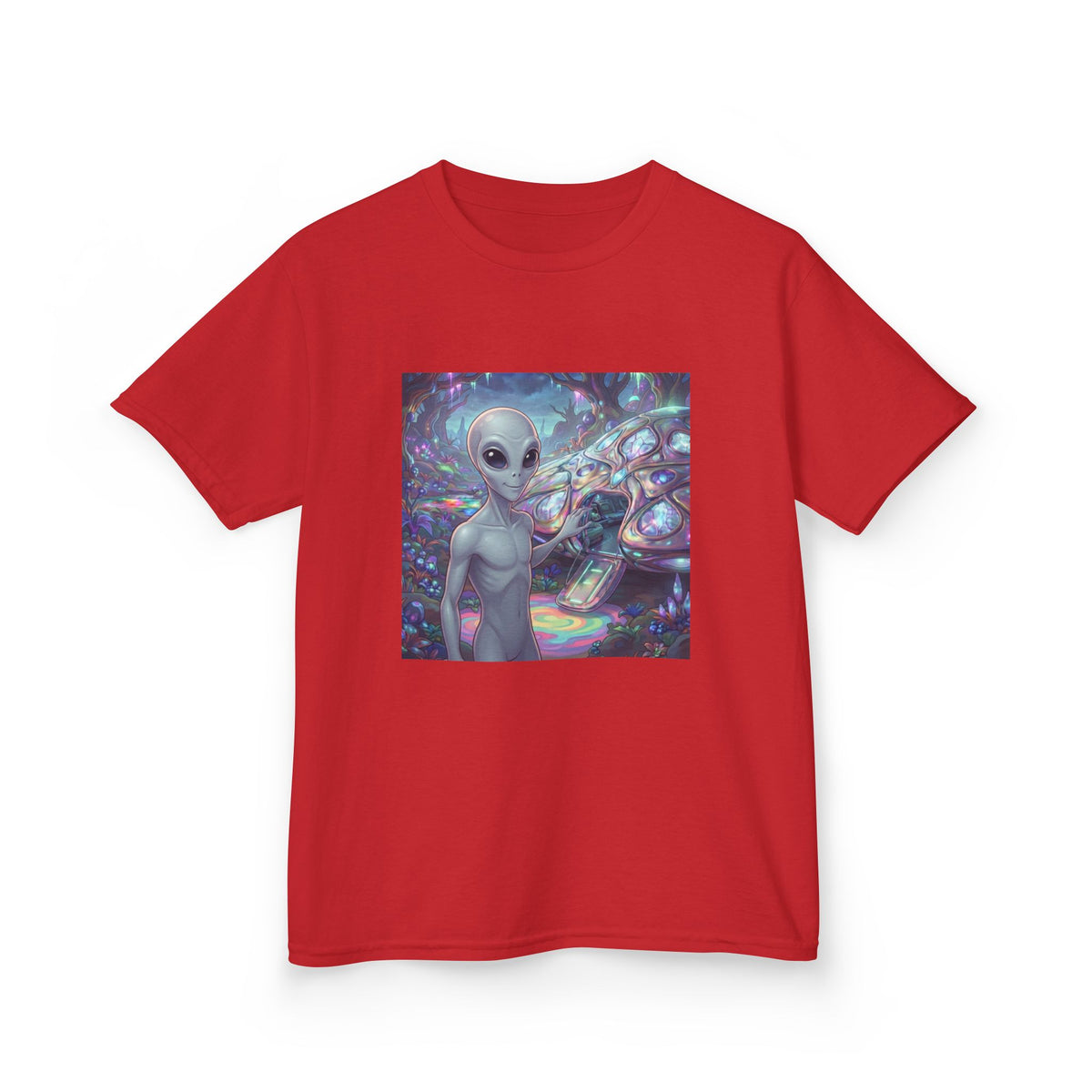 Kids Alien Space Tee — Cute Cosmic Extraterrestrial Graphic Shirt