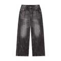 Jeans da uomo a gamba larga con lavaggio vintage
