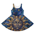 Sun & Stars Girls' Sundress — Celestial Moon - "No More Stolen Sisters!" #mmiwg Collection