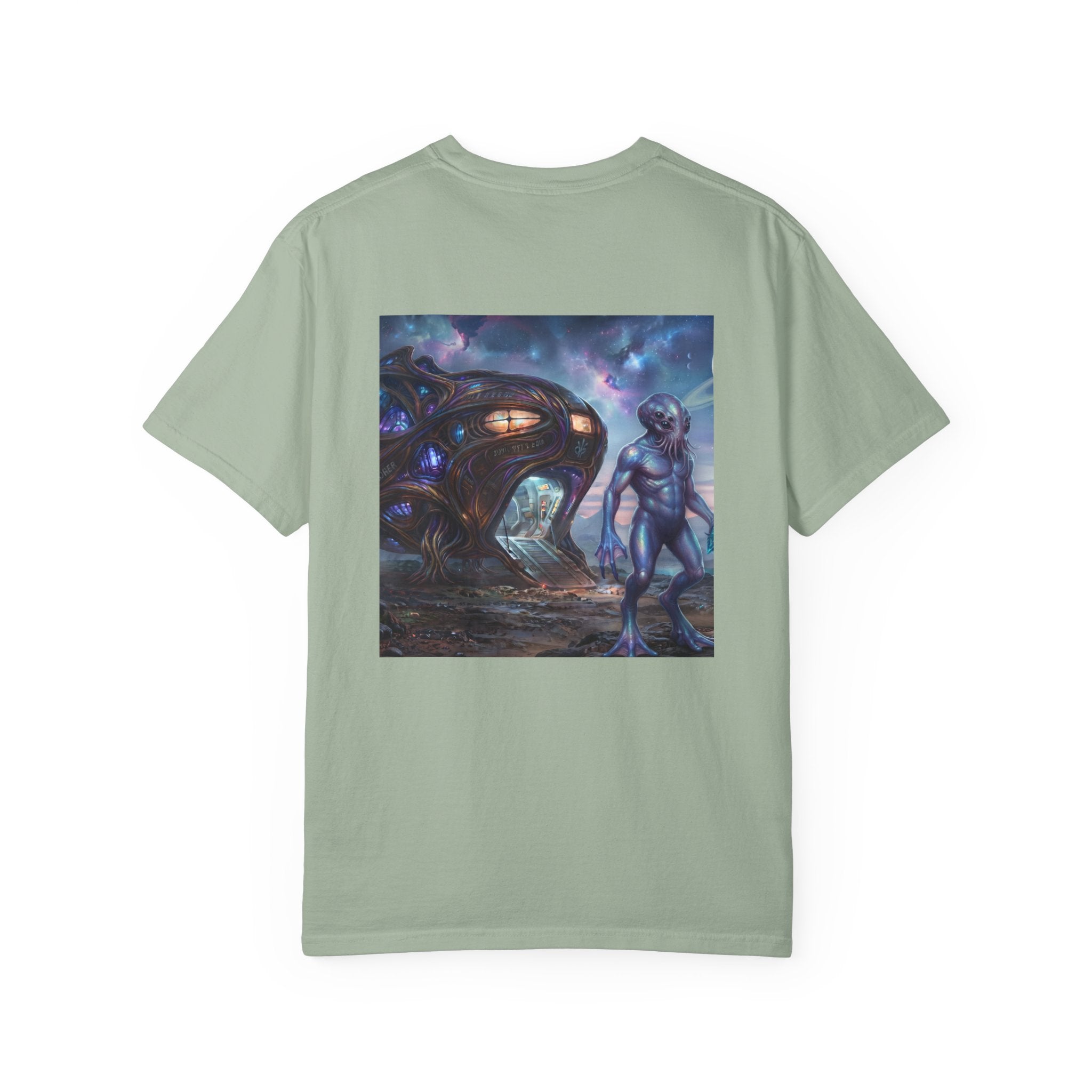 T-shirt Rencontre Extraterrestre — T-shirt Art Cosmique de Science-Fiction