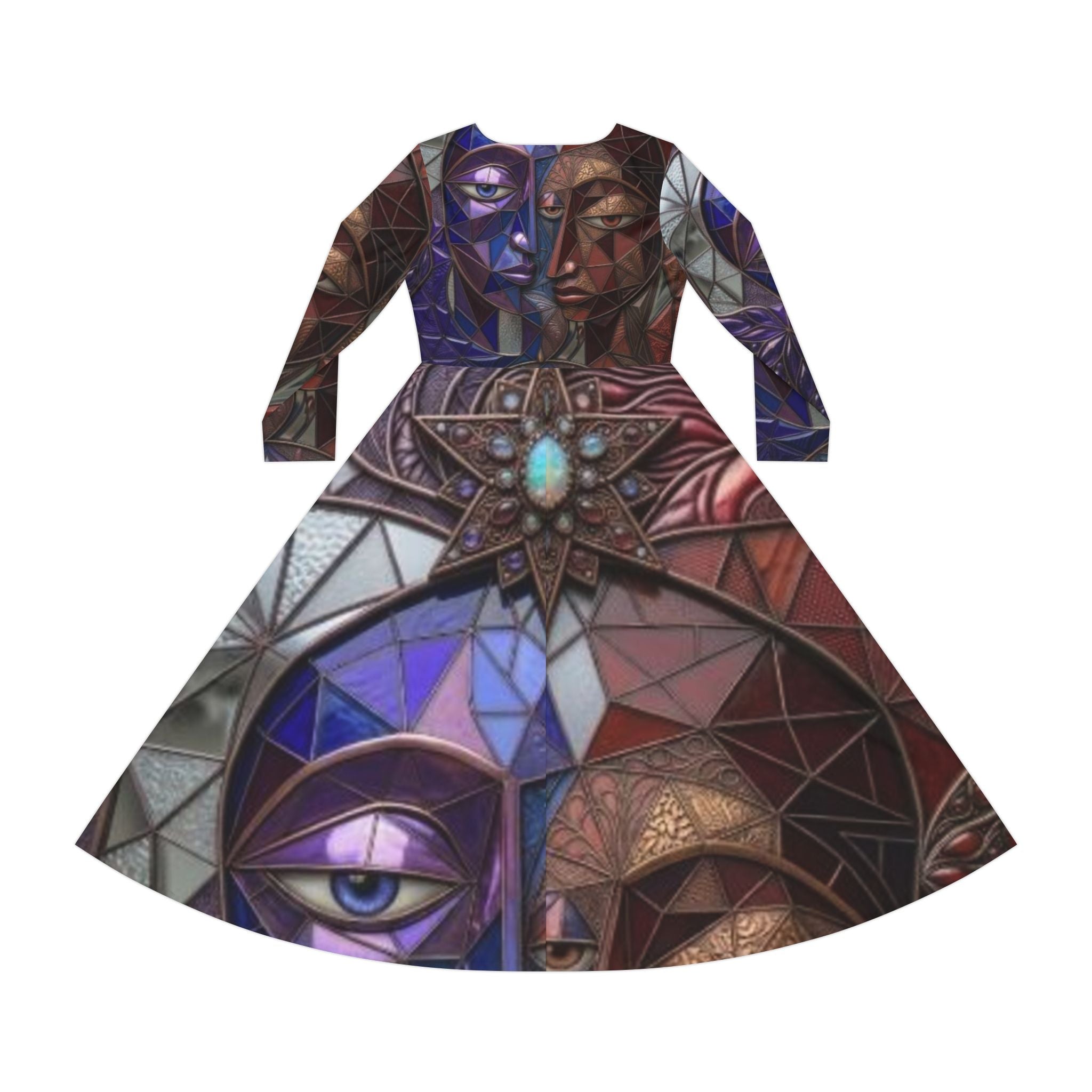 Women's Dress | Long Sleeve Dance Dress | "No More Stolen Sisters" Series #mmiwg
