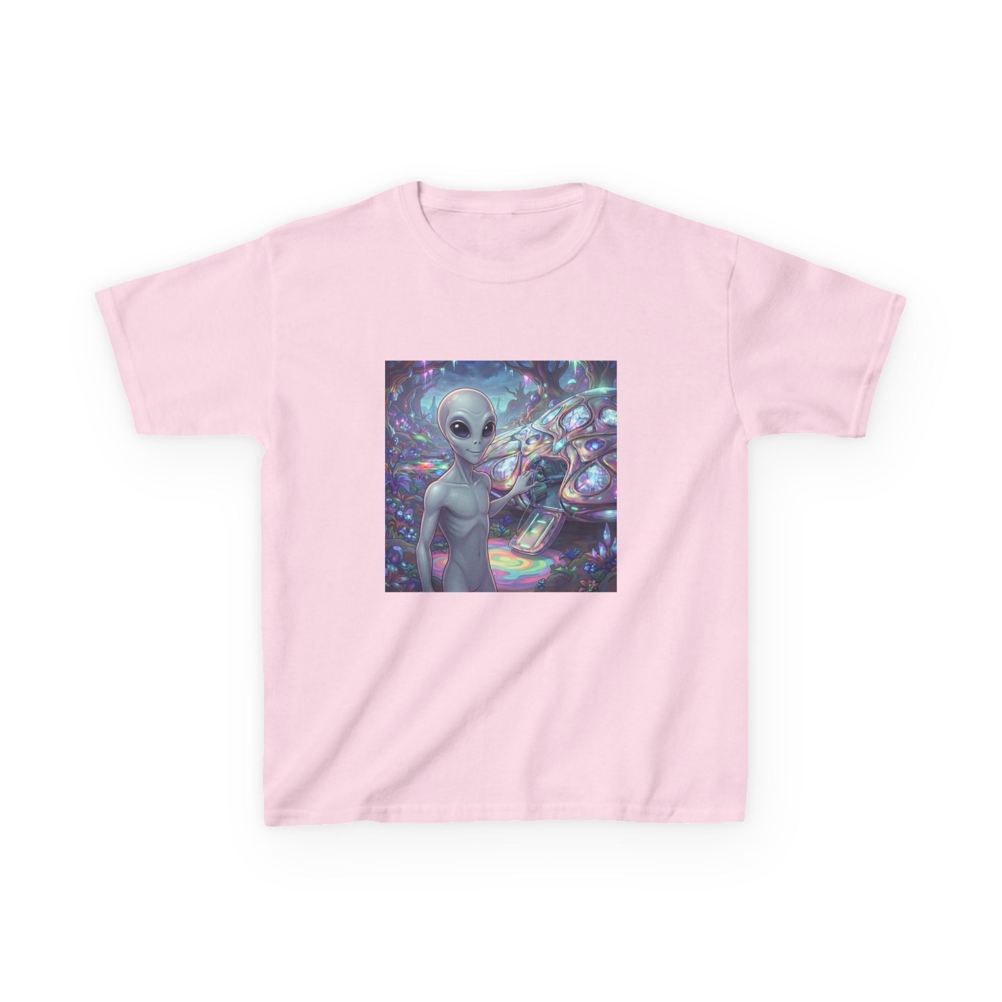 Kids Alien Space Tee — Cute Cosmic Extraterrestrial Graphic Shirt