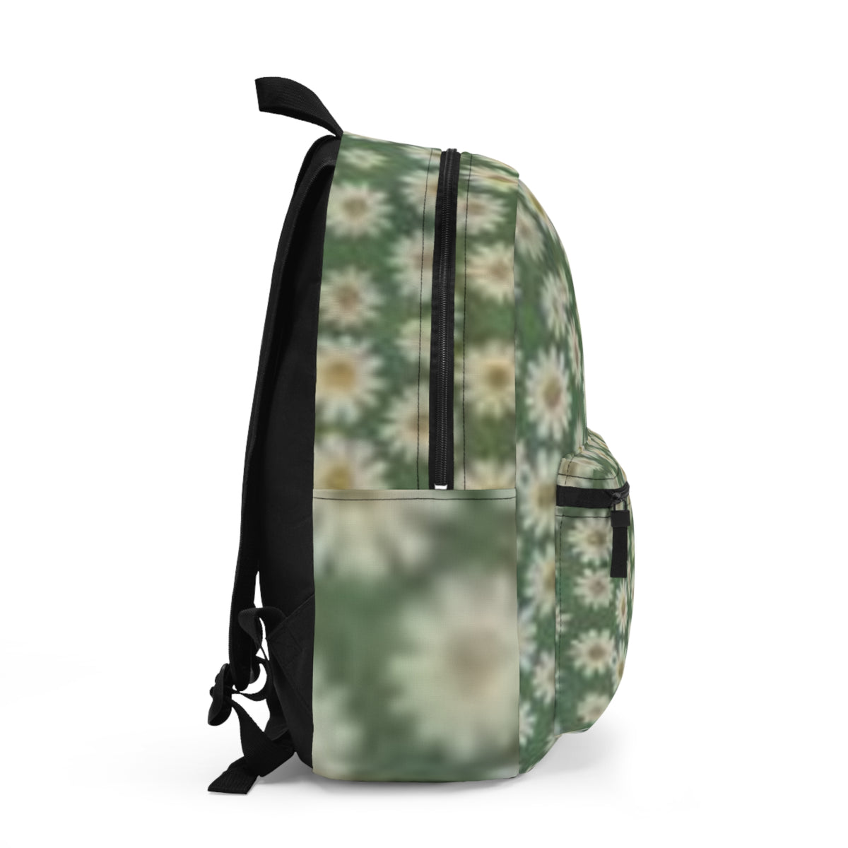 Daisy Field Backpack — Green Floral School & Travel Bag